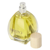 100 ml fragrance bottle with wood cap off