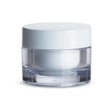 15ml clear SAN jar for cosmetics with lid on