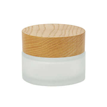 60ml cosmetic jar with wood cap