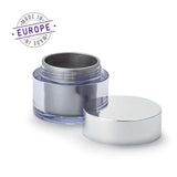 30ml silver jar with cap off