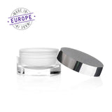 50ml jar with silver cap off