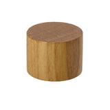 Wood screw cap for use with cosmetic bottle