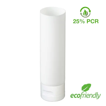 Ecofriendly White Glossy Lotion Tube 25% PCR