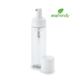 Bottle made of recycled material in 200 ml PCR with cap off