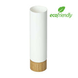 Eco-friendly 2oz white tube with wood cap made of PE