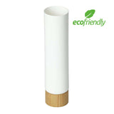 4oz white tube with wood cap