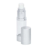 15ml clear SAN airless bottle with lid off