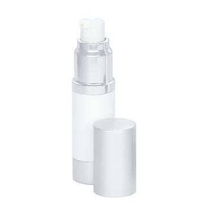 15ml white SAN airless bottle with lid off