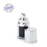 15ml black and silver Regula airless bottle