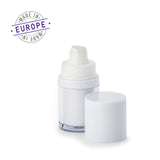 15ml white airless bottle with cap off