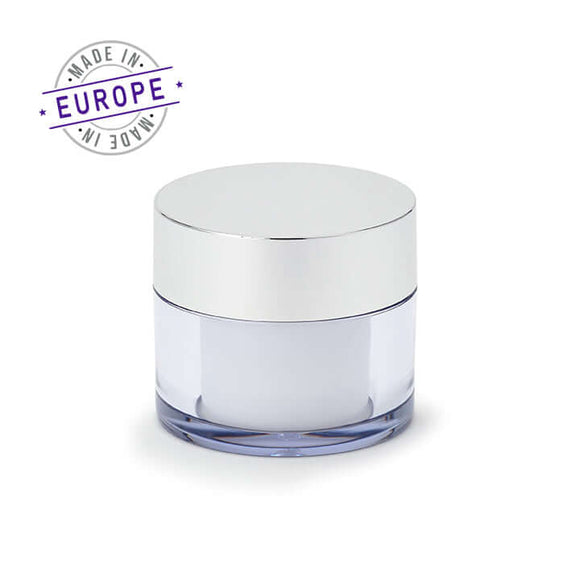 30ml white/silver regula jar