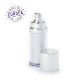 30ml white airless bottle with cap off