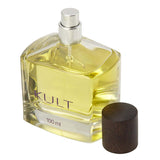 100 ml glass fragrance bottle with wooden cap off