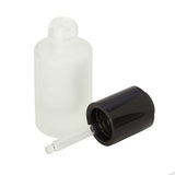 15ml frosted glass bottle with dropper, lid off